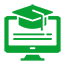 Online Learning Platforms MCQ Icon